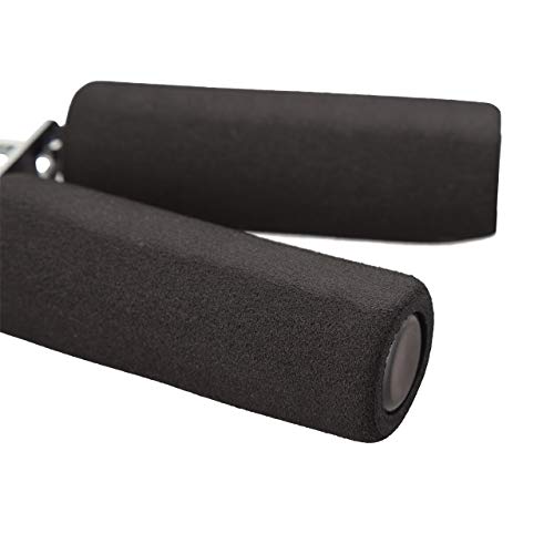 Relaxdays Fortalecedor de Mano, Pack de 2, Ejercitador de Dedos, Gripper, Gomaespuma y Hierro, 12 x 9,5 x 3 cm, Negro, Adultos Unisex Relaxdays Fortalecedor de Mano, Pack de 2, Ejercitador de Dedos, Gripper, Gomaespuma y Hierro, 12 x 9,5 x 3 cm, Negro, Adultos Unisex