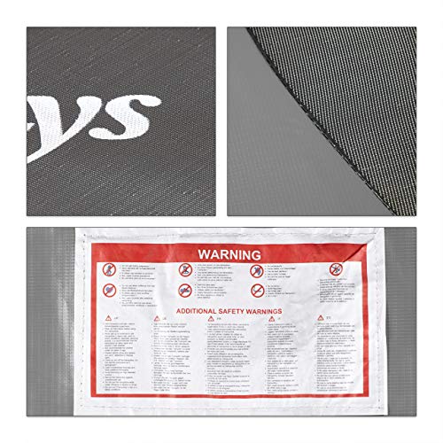 Relaxdays Niños, Gris, Cama Elástica Exterior Adultos hasta 150 kg, Acero-PP-PVC, Ø 183cm, 183 cm Relaxdays Niños, Gris, Cama Elástica Exterior Adultos hasta 150 kg, Acero-PP-PVC, Ø 183cm, 183 cm