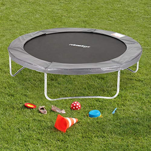 Relaxdays Niños, Gris, Cama Elástica Exterior Adultos hasta 150 kg, Acero-PP-PVC, Ø 183cm, 183 cm Relaxdays Niños, Gris, Cama Elástica Exterior Adultos hasta 150 kg, Acero-PP-PVC, Ø 183cm, 183 cm