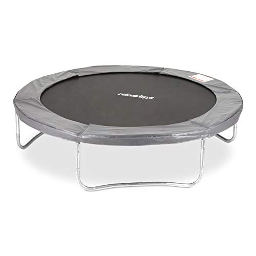 Relaxdays Niños, Gris, Cama Elástica Exterior Adultos hasta 150 kg, Acero-PP-PVC, Ø 183cm, 183 cm Relaxdays Niños, Gris, Cama Elástica Exterior Adultos hasta 150 kg, Acero-PP-PVC, Ø 183cm, 183 cm