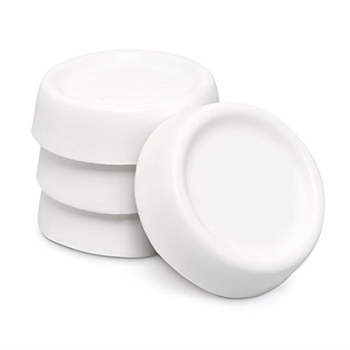 Relaxdays Patas Antivibración para Lavadora, Goma, Blanco, 6,5 cm, 4 Unidades Relaxdays Patas Antivibración para Lavadora, Goma, Blanco, 6,5 cm, 4 Unidades