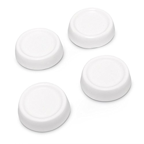 Relaxdays Patas Antivibración para Lavadora, Goma, Blanco, 6,5 cm, 4 Unidades Relaxdays Patas Antivibración para Lavadora, Goma, Blanco, 6,5 cm, 4 Unidades