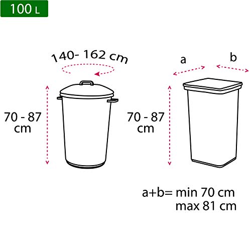 Relevo 100% Reciclado Bolsas de Basura, Extra Resistentes 100 L, 13 Bolsas