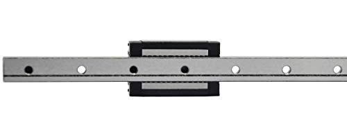 ReliaBot Guía de riel lineal MGN12 de 500 mm y bloque de transporte negro MGN12H con tiras anti-caída para impresora 3D y máquina CNC ReliaBot Guía de riel lineal MGN12 de 500 mm y bloque de transporte negro MGN12H con tiras anti-caída para impresora 3D y máquina CNC