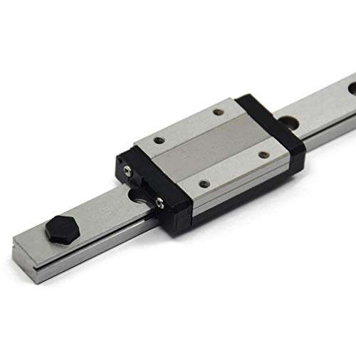 ReliaBot Guía de riel lineal MGN12 de 500 mm y bloque de transporte negro MGN12H con tiras anti-caída para impresora 3D y máquina CNC ReliaBot Guía de riel lineal MGN12 de 500 mm y bloque de transporte negro MGN12H con tiras anti-caída para impresora 3D y máquina CNC
