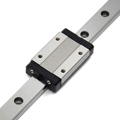ReliaBot Guía de riel lineal MGN12 de 500 mm y bloque de transporte negro MGN12H con tiras anti-caída para impresora 3D y máquina CNC ReliaBot Guía de riel lineal MGN12 de 500 mm y bloque de transporte negro MGN12H con tiras anti-caída para impresora 3D y máquina CNC