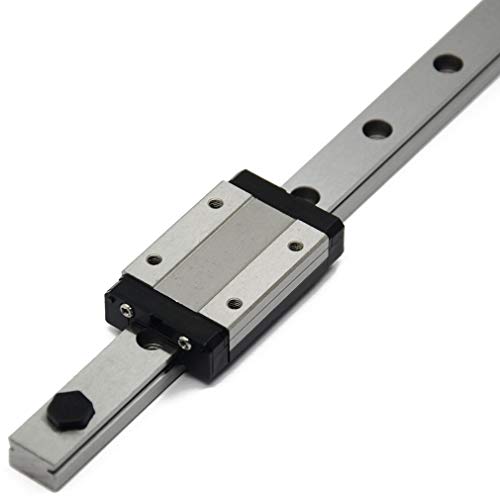 ReliaBot Guía de riel lineal MGN12 de 500 mm y bloque de transporte negro MGN12H con tiras anti-caída para impresora 3D y máquina CNC ReliaBot Guía de riel lineal MGN12 de 500 mm y bloque de transporte negro MGN12H con tiras anti-caída para impresora 3D y máquina CNC