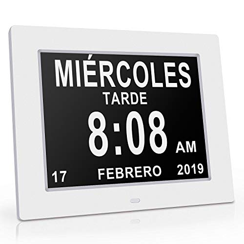 Reloj Calendario con Fecha, día y Hora | Reloj Alzheimer | Reloj Tercera Edad Reloj Calendario con Fecha, día y Hora | Reloj Alzheimer | Reloj Tercera Edad