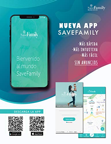 Reloj con GPS para niños SaveFamily Infantil Superior acuático Ip67 con cámara. Botón SOS, Anti-Bullying, Chat Privado, Modo Colegio, Llamadas y Mensajes. App SaveFamily. Incluye Cargador. Azul