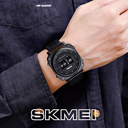 Reloj con movimiento de rodillos, reloj de pulsera con esfera cuadrada, relojes de pulsera deportivos de moda empresarial, relojes de exterior 3ATM para hombres a prueba agua, reloj pulsera de cuarzo