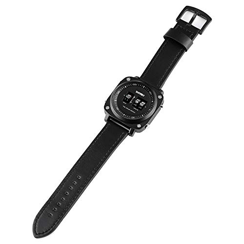 Reloj con movimiento de rodillos, reloj de pulsera con esfera cuadrada, relojes de pulsera deportivos de moda empresarial, relojes de exterior 3ATM para hombres a prueba agua, reloj pulsera de cuarzo