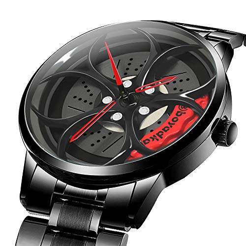 Reloj De Cubo De Llanta De Coche, Reloj Deportivo 3D para Rueda De Coche para Hombre, Reloj Deportivo Impermeable De Moda, Malla De Cuarzo para Hombre con Reloj De Cubo De Llanta (Black Green) Reloj De Cubo De Llanta De Coche, Reloj Deportivo 3D para Rueda De Coche para Hombre, Reloj Deportivo Impermeable De Moda, Malla De Cuarzo para Hombre con Reloj De Cubo De Llanta (Black Green)