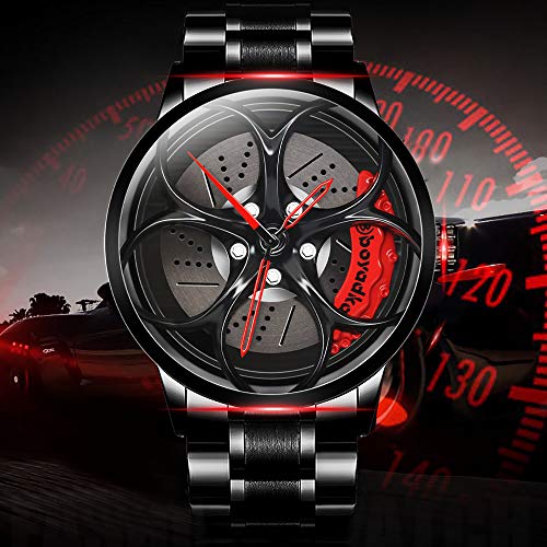 Reloj De Cubo De Llanta De Coche, Reloj Deportivo 3D para Rueda De Coche para Hombre, Reloj Deportivo Impermeable De Moda, Malla De Cuarzo para Hombre con Reloj De Cubo De Llanta (Black Green) Reloj De Cubo De Llanta De Coche, Reloj Deportivo 3D para Rueda De Coche para Hombre, Reloj Deportivo Impermeable De Moda, Malla De Cuarzo para Hombre con Reloj De Cubo De Llanta (Black Green)