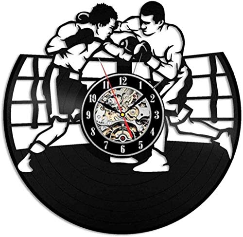 Reloj de Pared de Vinilo Reloj de Pared de Vinilo de Lucha de Boxeo Reloj de Pared de Vinilo Diseño Moderno Decoración de Dibujos Animados Reloj de Pared Regalo para niños Decoración del hogar Reloj de Pared de Vinilo Reloj de Pared de Vinilo de Lucha de Boxeo Reloj de Pared de Vinilo Diseño Moderno Decoración de Dibujos Animados Reloj de Pared Regalo para niños Decoración del hogar