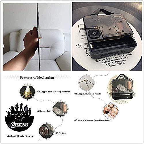 Reloj de Vinilo Hombre con Casco Reloj de Pared con Disco de Vinilo Diseño Moderno 3D Oficina Bar Sala Decoración del hogar Arte Creativo Reloj de Pared Regalo 12 Pulgadas (30 cm) de diámetro Reloj de Vinilo Hombre con Casco Reloj de Pared con Disco de Vinilo Diseño Moderno 3D Oficina Bar Sala Decoración del hogar Arte Creativo Reloj de Pared Regalo 12 Pulgadas (30 cm) de diámetro