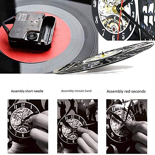 Reloj de Vinilo Hombre con Casco Reloj de Pared con Disco de Vinilo Diseño Moderno 3D Oficina Bar Sala Decoración del hogar Arte Creativo Reloj de Pared Regalo 12 Pulgadas (30 cm) de diámetro Reloj de Vinilo Hombre con Casco Reloj de Pared con Disco de Vinilo Diseño Moderno 3D Oficina Bar Sala Decoración del hogar Arte Creativo Reloj de Pared Regalo 12 Pulgadas (30 cm) de diámetro