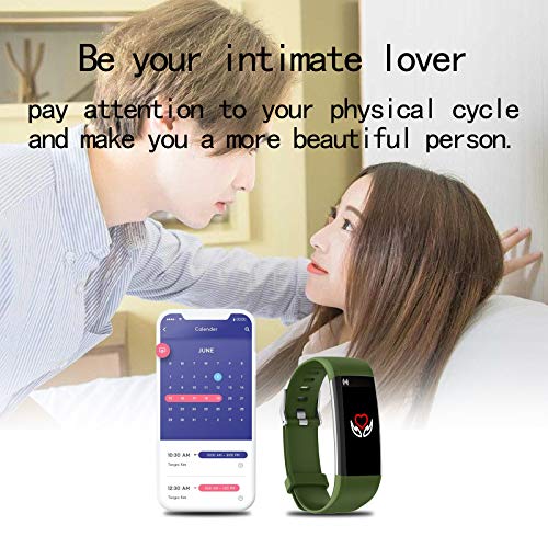 Reloj Deportiva de Frecuencia Cardíaca, Oxígeno en Sangre, Presión Arterial Monitor de Sueño IP68 Reloj Impermeable Conteo de Pasos Calorías Medición de Temperatura Pulsera Inteligente Mujer Hombre