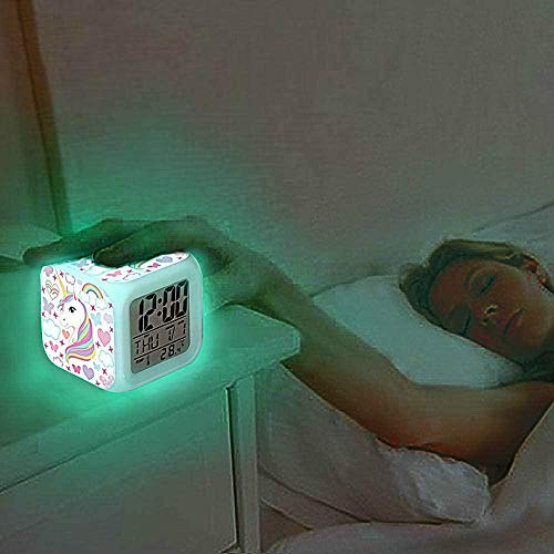 Reloj Despertador Digital con Snooze Club de fútbol sevilla luz de Noche Suave,Pantalla Grande con Hora,Fecha y Alarma,Alarma con Sonido Ascendente,niños regalo de Navidad