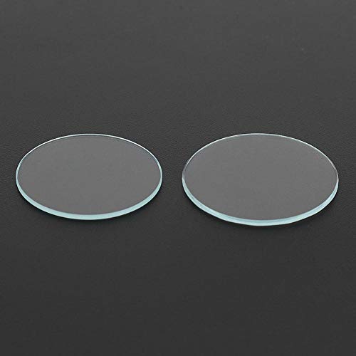 Reloj Glas, 2PCS 30mm 32mm Reloj redondo plano Lente de cristal Piezas de repuesto de vidrio para reparación de relojeros