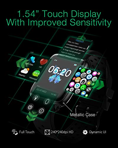 Reloj Inteligente Hombre, BlitzWolf Smartwatch para Hombre de 1,54" con Pantalla Táctil, IP68 Reloj Inteligente Deportivo, Rastreador de Actividad, Menú Dual, Monitor de Salud y Seguimiento Deportivo Reloj Inteligente Hombre, BlitzWolf Smartwatch para Hombre de 1,54" con Pantalla Táctil, IP68 Reloj Inteligente Deportivo, Rastreador de Actividad, Menú Dual, Monitor de Salud y Seguimiento Deportivo