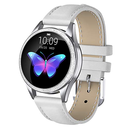 Reloj Inteligente Mujer, Reloj Inteligente Fitness Tracker con IP68 Impermeable/Herramienta de período Femenino/SMS Llamada NOTIFICACIÓN/Monitor de Ritmo Cardíaco del Sueño Adecuado Para Android / iOS