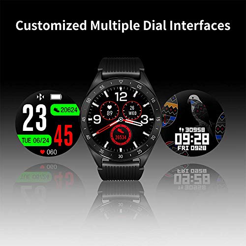 Reloj Inteligente Smartwatch IP68 Impermeable Reloj Deportivo Fitness con 1.3'' Pantalla Táctil Completa Pulsómetro,Monitor Sueño Calorías GPS,Podómetro,Reloj de Fitness para Hombre Mujer iOS Android Reloj Inteligente Smartwatch IP68 Impermeable Reloj Deportivo Fitness con 1.3'' Pantalla Táctil Completa Pulsómetro,Monitor Sueño Calorías GPS,Podómetro,Reloj de Fitness para Hombre Mujer iOS Android