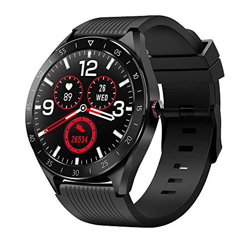 Reloj Inteligente Smartwatch IP68 Impermeable Reloj Deportivo Fitness con 1.3'' Pantalla Táctil Completa Pulsómetro,Monitor Sueño Calorías GPS,Podómetro,Reloj de Fitness para Hombre Mujer iOS Android