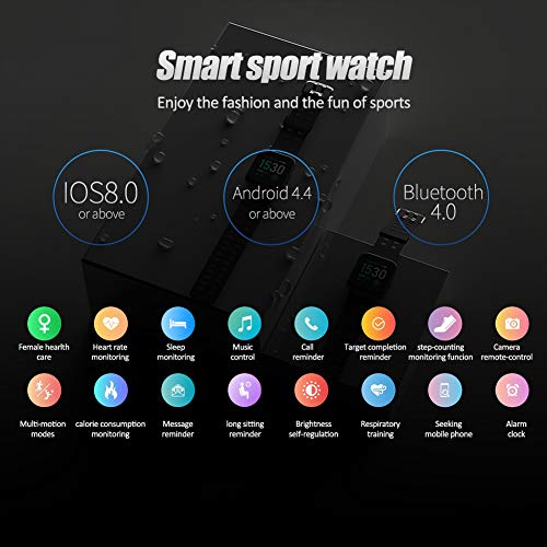 Reloj Inteligentes, YAGALA IP68 Smartwatch, Pulsera Deportiva Inteligente Para Niños y Niñas, Con Contador De Calorías De Monitor De Sueño, Podómetro De Monitorización De La Frecuencia Cardíaca Reloj Inteligentes, YAGALA IP68 Smartwatch, Pulsera Deportiva Inteligente Para Niños y Niñas, Con Contador De Calorías De Monitor De Sueño, Podómetro De Monitorización De La Frecuencia Cardíaca