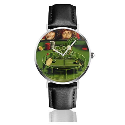 Reloj para Hombres y Mujeres Pablo Cruise Parte del Juego Banda Moda Negocios Casual Movimiento de Cuarzo Reloj con Correa de Cuero