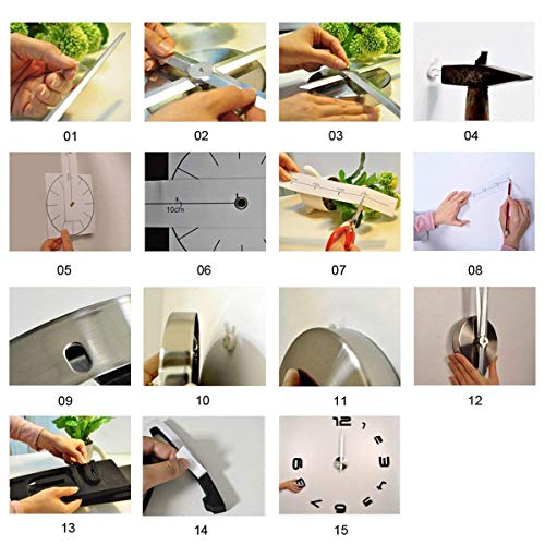 Relojes de Pared,Reloj Pegatina Pared,Relojes Modernos DIY,Reloj de Pared Adhesivo Reloj de Etiqueta de Pared Decoración,llenado Pared Vacía 3D Reloj, Ideal para la Casa Oficina Hotel Restaurante Relojes de Pared,Reloj Pegatina Pared,Relojes Modernos DIY,Reloj de Pared Adhesivo Reloj de Etiqueta de Pared Decoración,llenado Pared Vacía 3D Reloj, Ideal para la Casa Oficina Hotel Restaurante