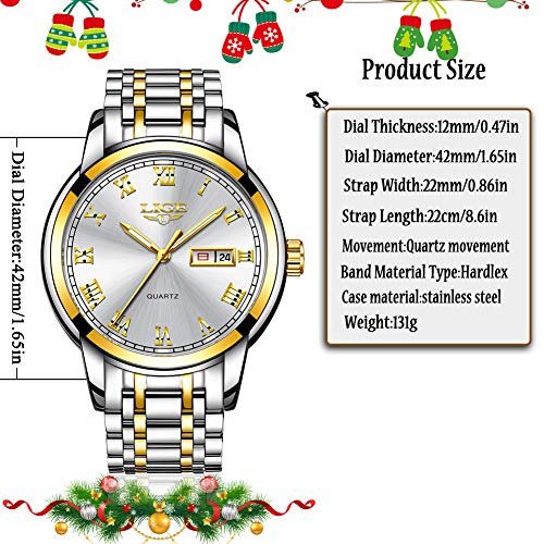 Relojes Hombres LIGE Moda Simple Impermeable Cuarzo Analógico Reloj Acero Inoxidable Automatico Calendario Reloj Hombre de Pulsera