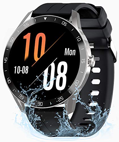 Relojes Inteligentes Hombre Mujer, Gretel Smartwatch - Pulsómetro, Monitor de Sueño, Cronómetros, Notificación Inteligente, Impermeable IP68, Pulsera Actividad Inteligente Compatible con Android y iOS