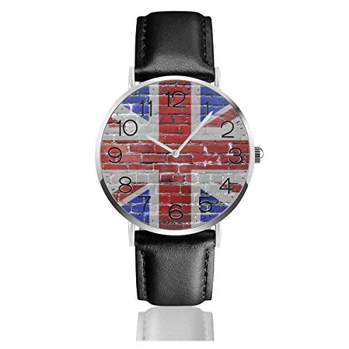 Relojes para Hombre Reloj Casual Relojes de Pulsera para Unisex, Relojes de Moda Reloj de Bandera de Ladrillos para Hombres