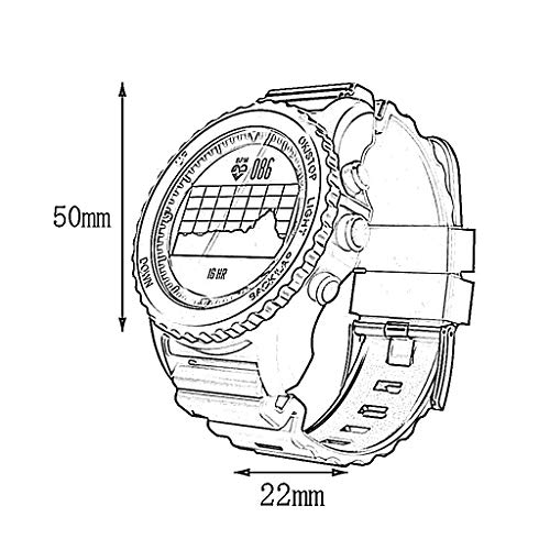 Relojes para Hombres Deportes Reloj para Hombre Natación al Aire Libre Vestido Impermeable Cuarzo Buceo Relojes de Pulsera Prueba de Ritmo cardíaco Cálculo preciso (Color : B) Relojes para Hombres Deportes Reloj para Hombre Natación al Aire Libre Vestido Impermeable Cuarzo Buceo Relojes de Pulsera Prueba de Ritmo cardíaco Cálculo preciso (Color : B)