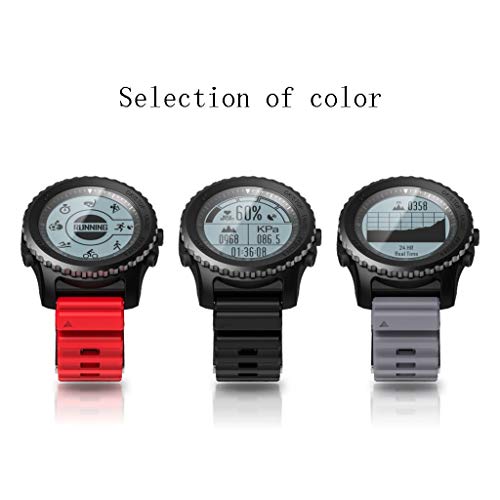 Relojes para Hombres Deportes Reloj para Hombre Natación al Aire Libre Vestido Impermeable Cuarzo Buceo Relojes de Pulsera Prueba de Ritmo cardíaco Cálculo preciso (Color : B)