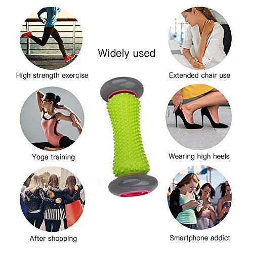 Remebe Rodillos y masajeadores manuales para pies, herramienta de masaje de relajación y alivio del estrés con gatillo puntual Remebe Rodillos y masajeadores manuales para pies, herramienta de masaje de relajación y alivio del estrés con gatillo puntual