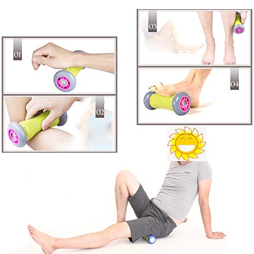 Remebe Rodillos y masajeadores manuales para pies, herramienta de masaje de relajación y alivio del estrés con gatillo puntual Remebe Rodillos y masajeadores manuales para pies, herramienta de masaje de relajación y alivio del estrés con gatillo puntual