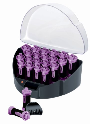 Remington Fast Curls KF40E - Kit de Rulos Calientes para el Pelo, Teflón, Iónicos, Horquillas, 20 Rulos, Negro y Morado Remington Fast Curls KF40E - Kit de Rulos Calientes para el Pelo, Teflón, Iónicos, Horquillas, 20 Rulos, Negro y Morado