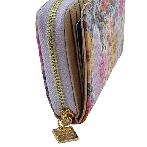RENATO BALESTRA Cartera de mujer en cuero sintético con soporte de tarjetas y caja de regalo glicinas Cremallera y botón - RENATO BALESTRA Cartera de mujer en cuero sintético con soporte de tarjetas y caja de regalo glicinas Cremallera y botón -