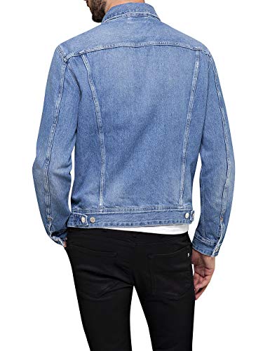 REPLAY M301 .000.108 686 Chaqueta Vaquera, Azul (Light Blue 10), Large para Hombre