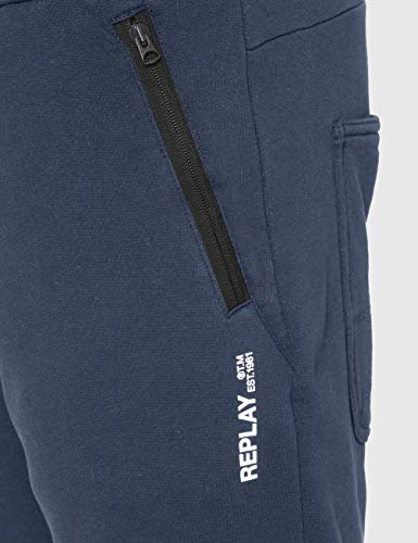 REPLAY M9715 .000.22906 Pantalones de Deporte, Azul (Blue 085), 54 (Talla del Fabricante: Large) para Hombre