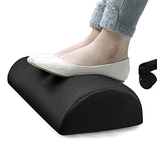Reposapiés para debajo del escritorio, ergonómico perfectamente angulado, suave y elástico antideslizante, cojín de espuma de memoria, alivia la rodilla, piernas y pies, para oficina, hogar y viaje Reposapiés para debajo del escritorio, ergonómico perfectamente angulado, suave y elástico antideslizante, cojín de espuma de memoria, alivia la rodilla, piernas y pies, para oficina, hogar y viaje