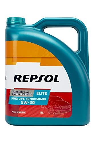 Repsol 543050 Aceite DE Motor Elite Long Life 50700/50400 5W30 5 litros, Multicolor, 5 L
