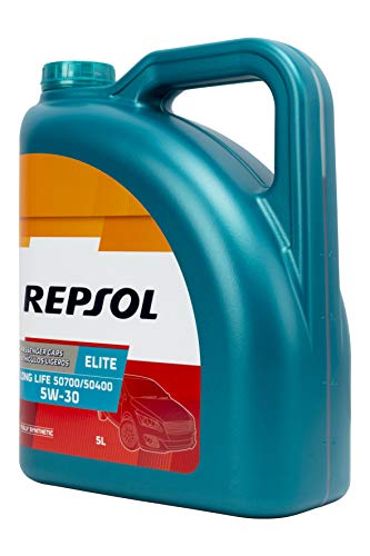 Repsol 543050 Aceite DE Motor Elite Long Life 50700/50400 5W30 5 litros, Multicolor, 5 L