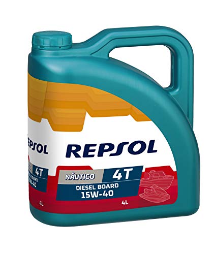 REPSOL Nautico Diesel Board 4T 15W-40 Aceite Para Embarcaciones, 4L