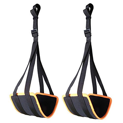 Resbalón no aptitud Las correas ajustables del deporte Ab for tirar hacia arriba barra de colgar abdominal eslingas Pesado de la correa y el acolchado de neopreno y gimnasio en casa Core entrenamiento