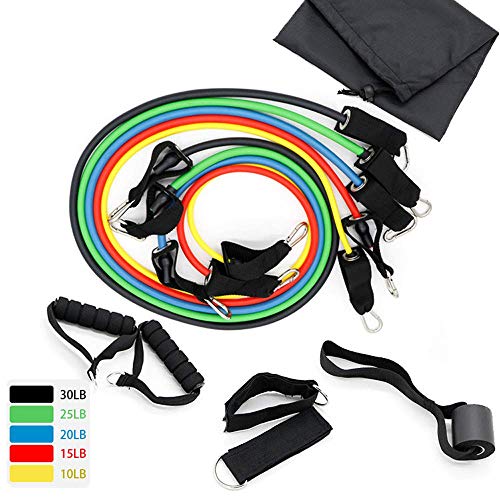 Resistance Bands Set, Exercise Fitness Bands,For Resistance Training,Pilates,Yoga,for Arm & Legs Workout Equipment JoinBuy.R