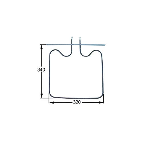 Resistencia solera Horno Teka 1150W 230V 3140301 Resistencia solera Horno Teka 1150W 230V 3140301