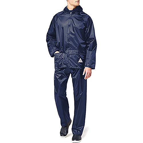 Result - Traje Impermeable/Conjunto Impermeable/Chubasquero 2 Piezas (Conjunto Chaqueta y pantalón) (Extra Grande (XL)) (Negro) Result - Traje Impermeable/Conjunto Impermeable/Chubasquero 2 Piezas (Conjunto Chaqueta y pantalón) (Extra Grande (XL)) (Negro)