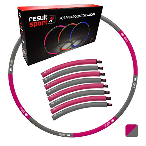 ResultSport Level 1 Foam Padded 1.2 Kg Weighted - Aro de Fitness (100 cm, Adulto), Color Rosa